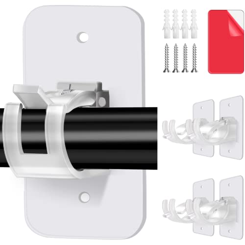 Transparent Curtain Rod Bracket No Drilling