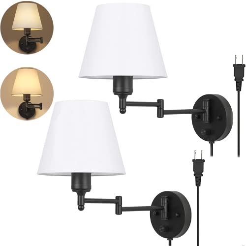 HAITRAL Wall Sconces with 2-Level Brightness
