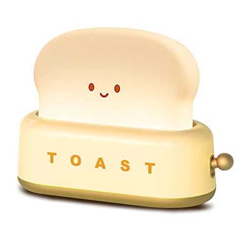 Cute Toast Bread LED Bedroom Nightstand Light