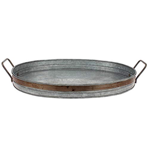 Rustic Galvanized Serving Tray