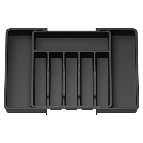 Lifewit Silverware Drawer Organizer: Expandable Utensil Tray for Kitchen
