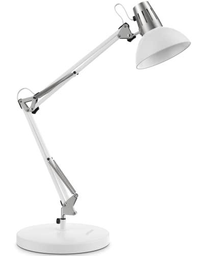 LEPOWER Metal Desk Lamp with Adjustable Goose Neck