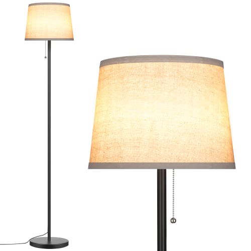 Modern Standing Lamps with Linen Shade