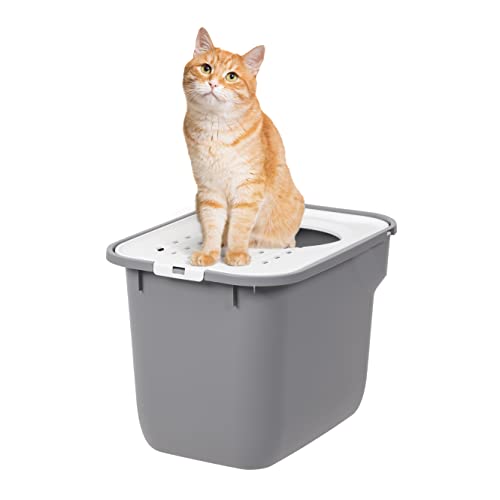 IRIS USA Top Entry Cat Litter Box