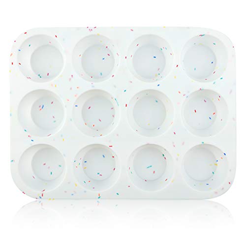 SHEbaking Silicone Muffin Pan for Muffin and Cupcakes