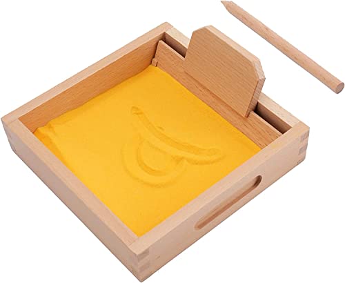 Montessori Sand Tray for Kids Writing Letters and Numbers