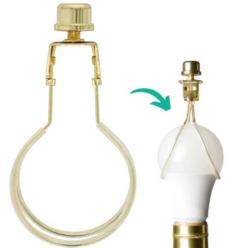 Clip On Lampshade Adapter - Classic Brass Gold Finish