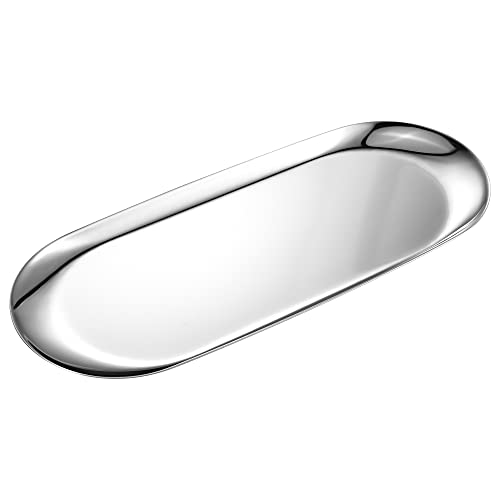 Silver Oval Vanity Tray