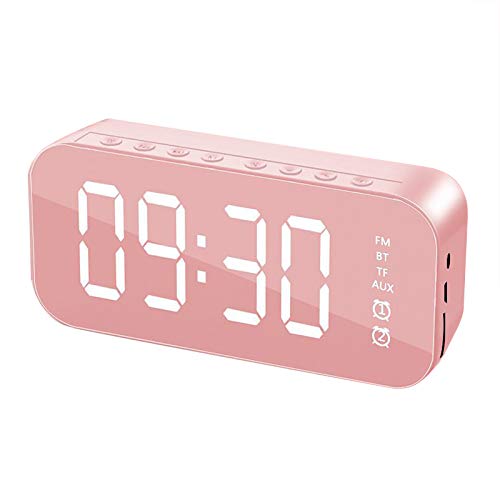 Bluetooth Speaker Alarm Clock Subwoofer Mirror