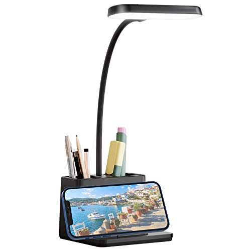 Dunkok Rechargeable Desk Lamp with Adjustable Gooseneck