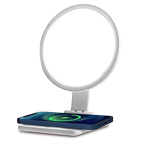 Happy Light Therapy Lamp with Wireless Charging Pad