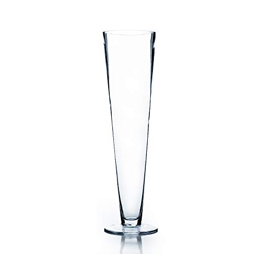 WGV Trumpet Glass Vase, 4x16