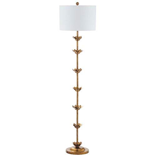 Safavieh Landen Leaf Antique Gold Floor Lamp