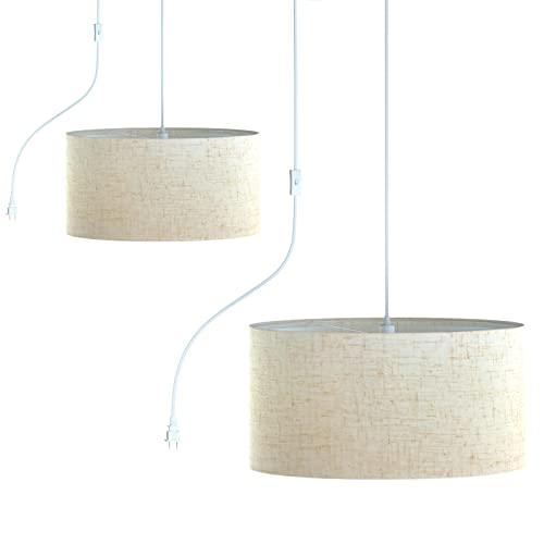 Hanging Lights with Plug in Cord 2 Pack