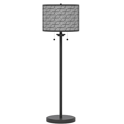 Double Shade Pull Chain Modern Floor Lamp