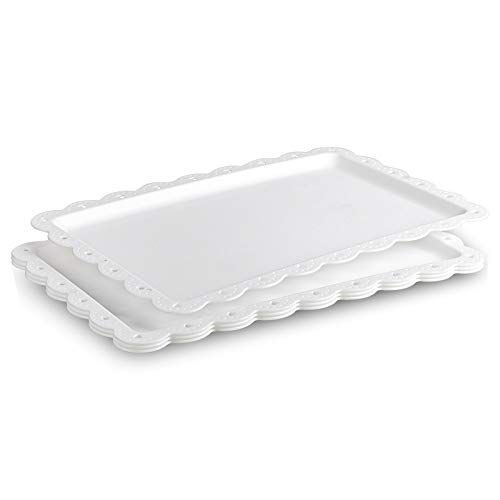 Versatile Plastic Serving Trays - Perfect for Parties!