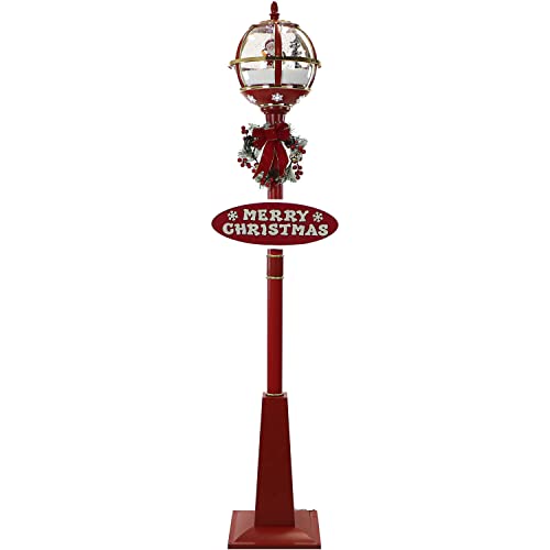Fraser Hill Farm Musical Snow Globe Lamp Post