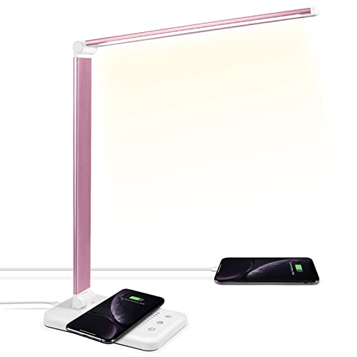 JOSTIC LED Desk Lamp with Wireless Charger