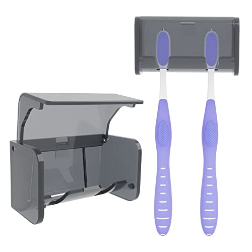 Wall-Mounted Toothbrush Holder with Cover