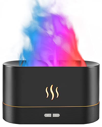PLUWEL RGB Flame Aroma Diffuser Humidifier - Create a Relaxing Ambiance
