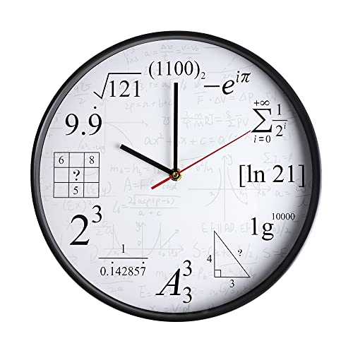 Math Wall Clock - Mathematical Equations
