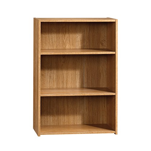 Sauder 3-Shelf Bookcase, Highland Oak Finish