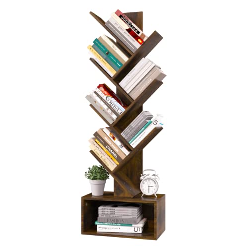 Yoobure Tree Bookshelf - Retro Floor Standing Bookcase