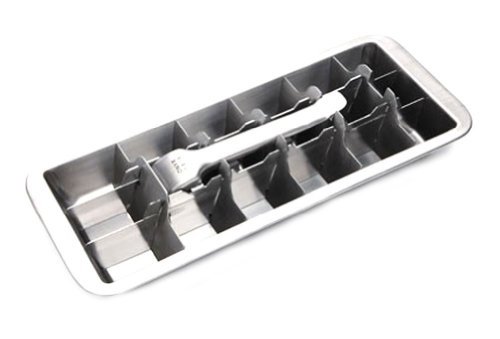 18/8 Stainless Steel Ice Cube Tray with Easy Release Handle