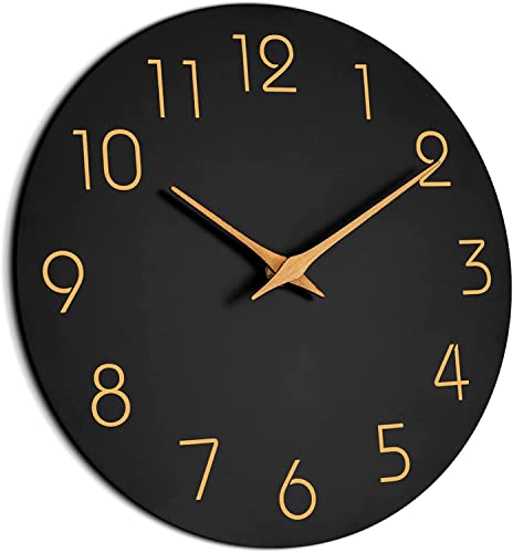 Mosewa 16 Inch Black Wall Clock