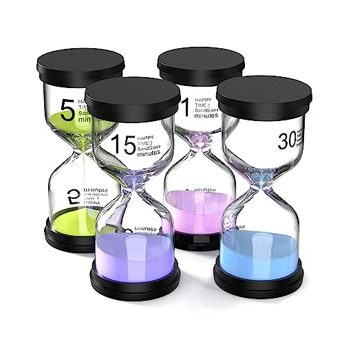 Colorful Hourglass Sand Timers for Kids