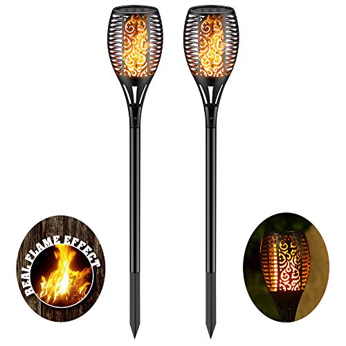 Solar Torch Light with Flickering Flame
