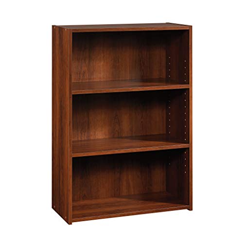 Sauder 3-Shelf Bookcase, Brook Cherry finish