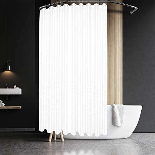 Wide Fabric Shower Curtain