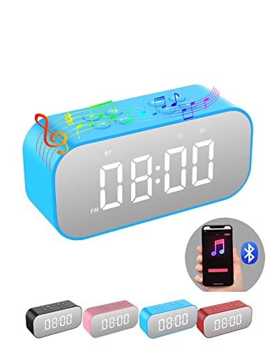 AFK Digital Alarm Clock with Bluetooth Speaker