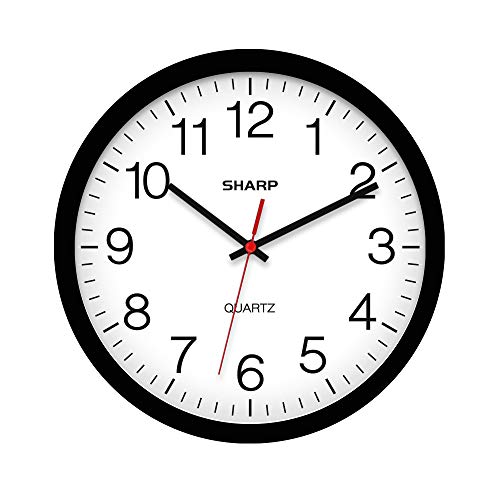 Silent Non-Ticking 12 Inch Wall Clock - SHARP