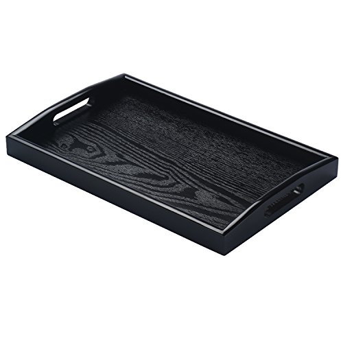 Rectangle Wooden Serving Tray with Handles