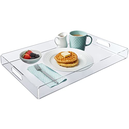 Large Clear Acrylic Plastic Serving Tray