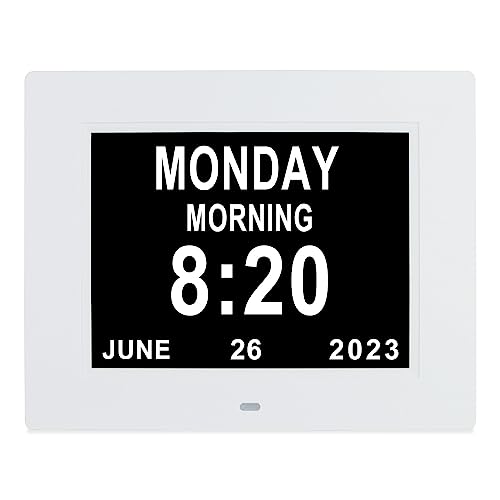 Levick Extra Large Clear Day Date Time Dementia Clock