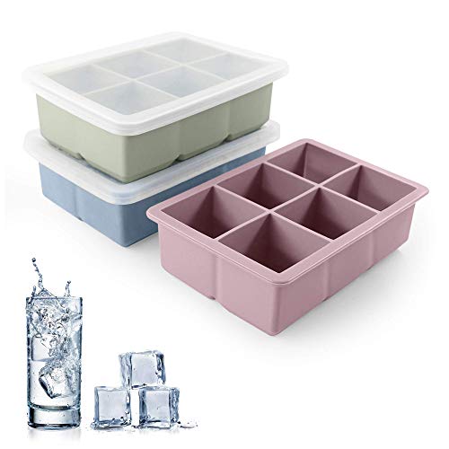 Excnorm Large Silicone Ice Cube Trays