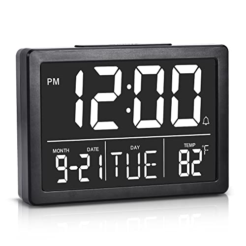 Digital Alarm Clock with Date and Day