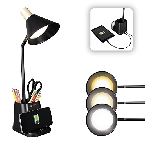 OttLite Merge LED Desk Lamp with Wireless Charging