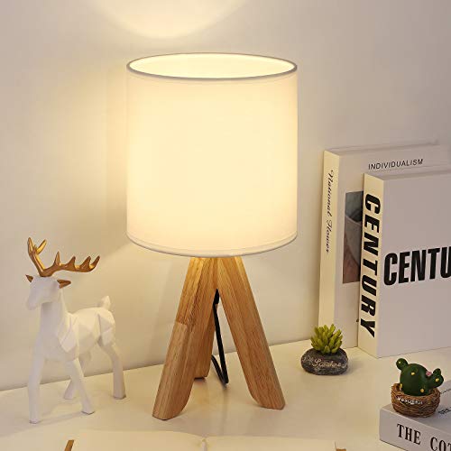 Small Cute Desk Lamp with Fabric Shade