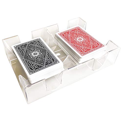 Yuanhe 2 Deck Clear Canasta Playing Card Tray