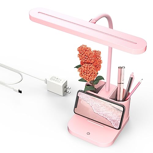 Cute Desk Lamp with Pen Holder and Touch Control