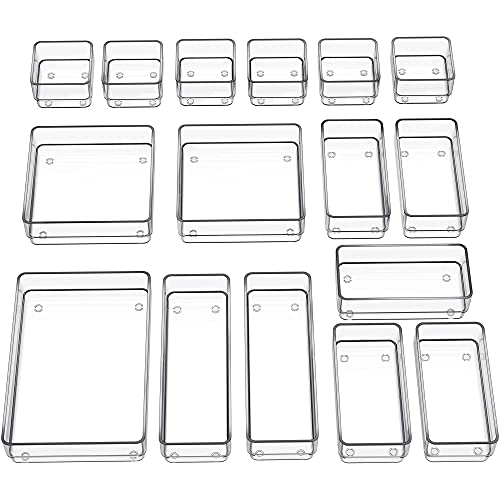 Drawer Organizer with Non-Slip Silicone Pads