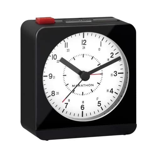 Marathon Silent Alarm Clock with Auto Back Light