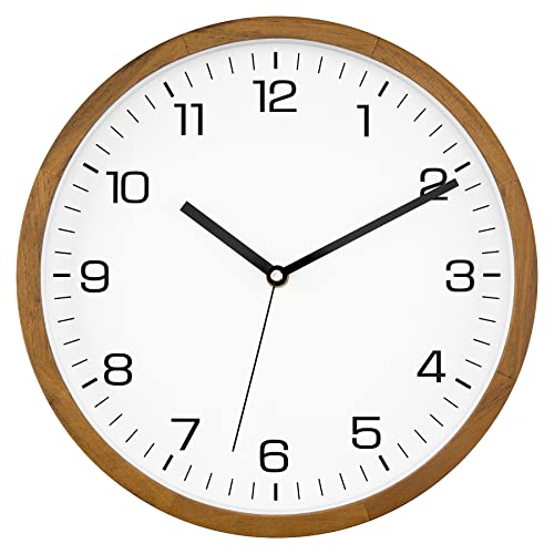 Stylish Wooden Wall Clock - Foxtop 12 Inch