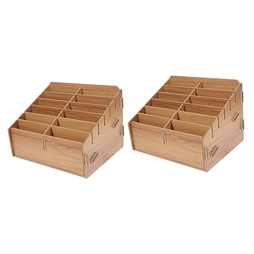 Tofficu Wooden Card Storage Box