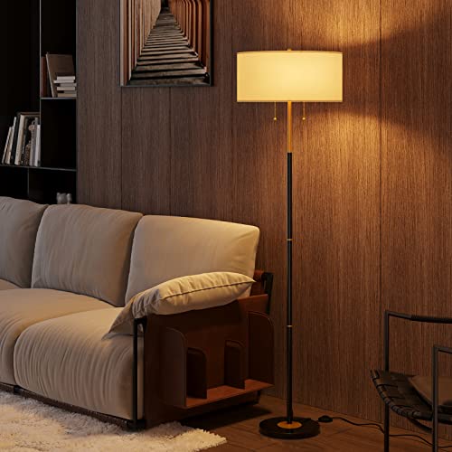 Karjoefar 2-Light Mid Century Floor Lamp