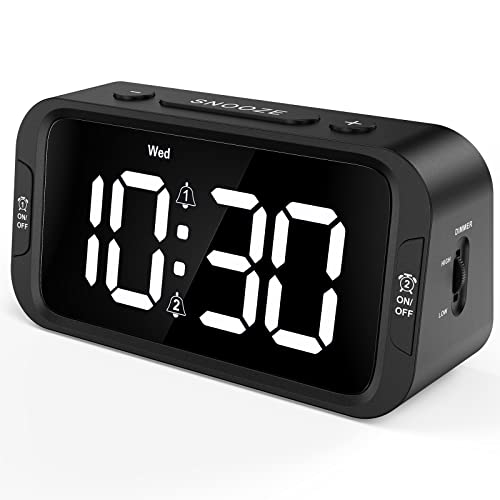 Odokee Digital Dual Alarm Clock - Easy to Use and Stylish